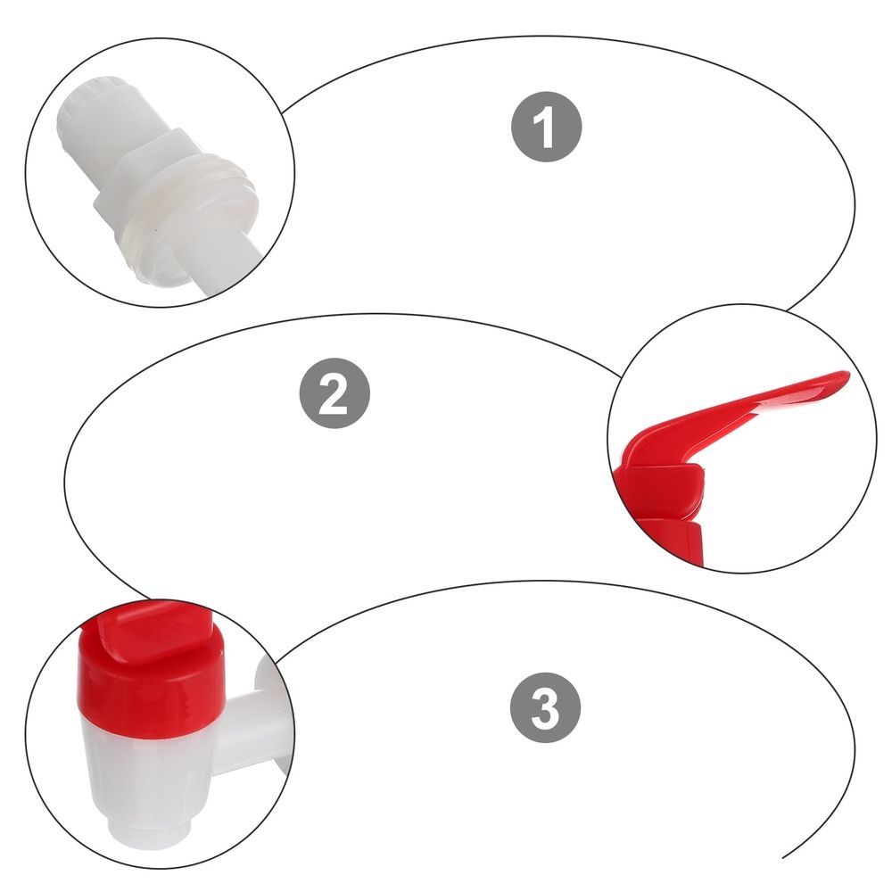 Excellent Plastic Dispenser Tap No Drip No Leak for Drinking 4Pcs