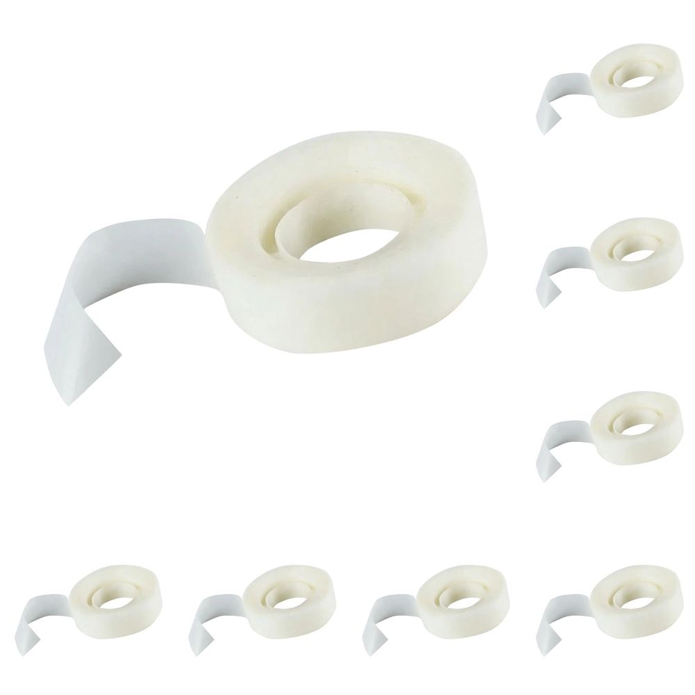 Transparent Tape Refills,10 Rolls,334.68x0.47 inch Transparent Desk Sturdy Refillable Tape Dispenser Refill Rolls,Glossy Gift Wrapping Tape,Engineered for Home Office Use (White)