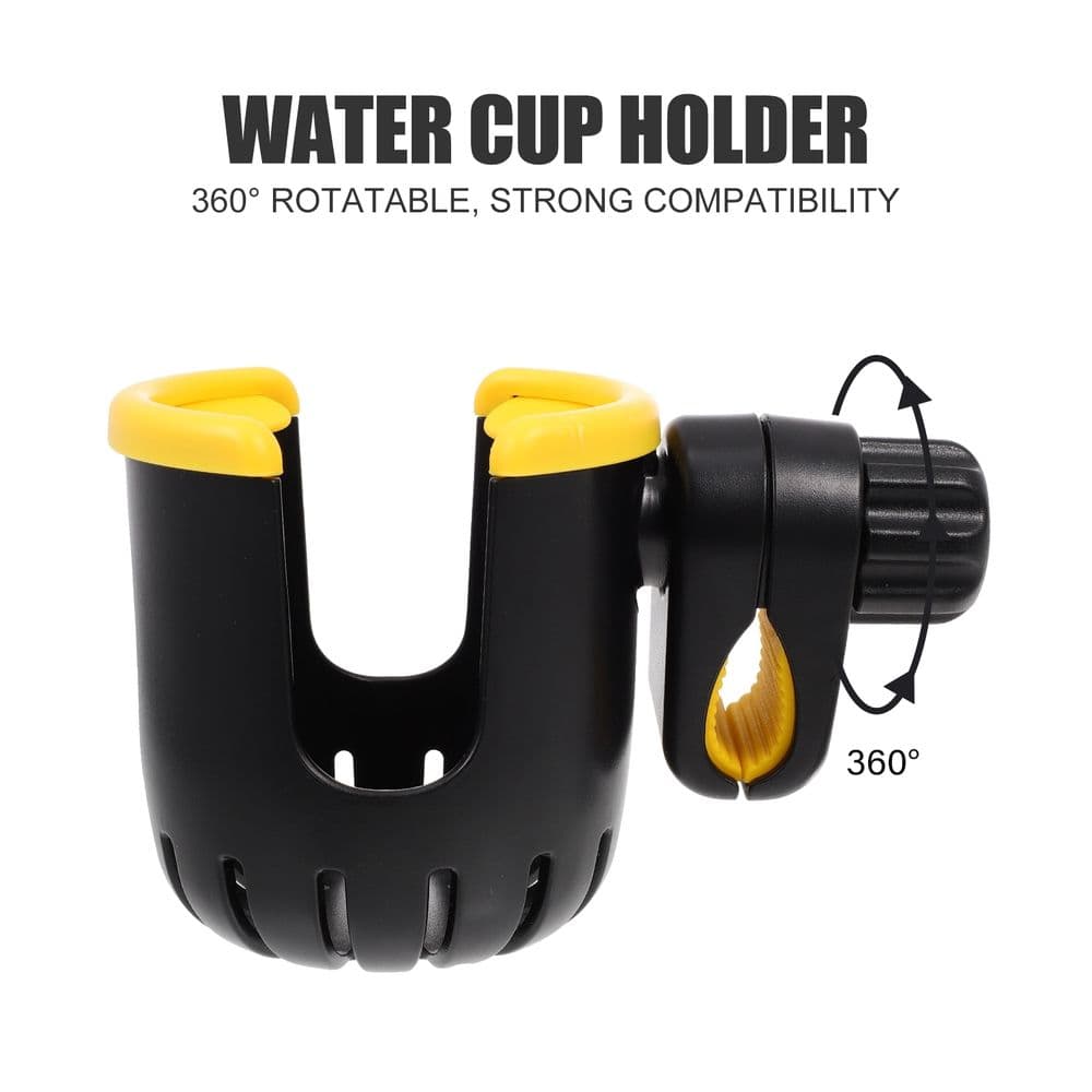 Rotatable Bottle Holder Multi-Color for Strollers and Bikes 2 Piece