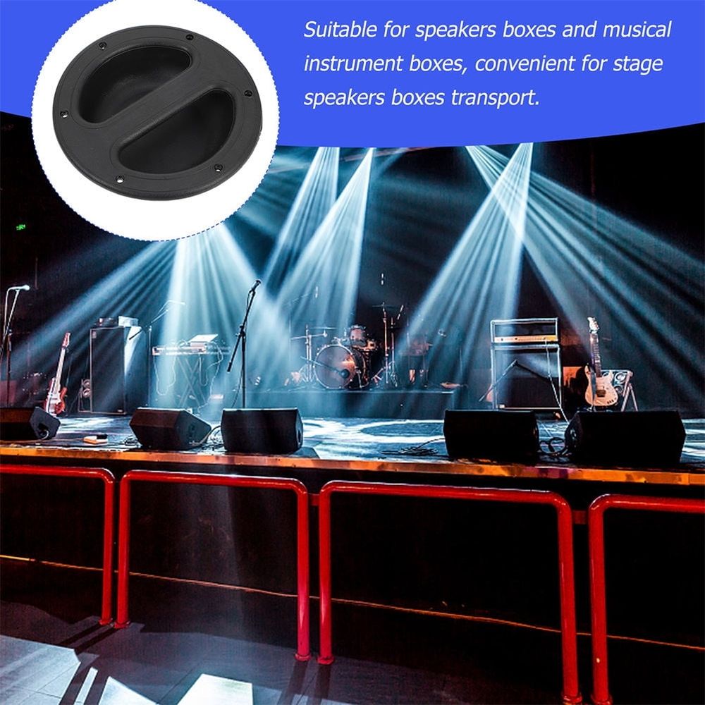 Black ABS Speaker Cabinet Handles for Convenient Transport and Replacement Accessories