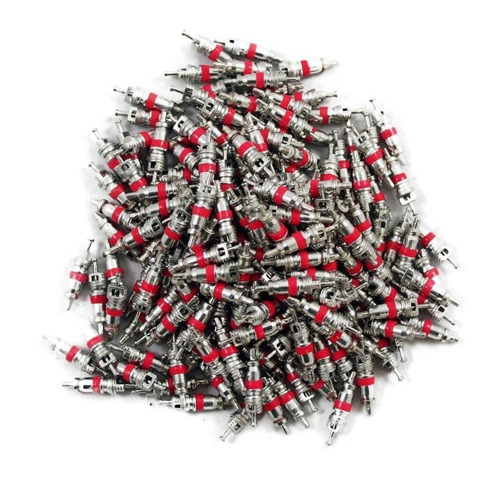 Tire Valve Core Tools Kit 200 Pcs Red Tyre Repair Accessories for Car Truck Motorcycle