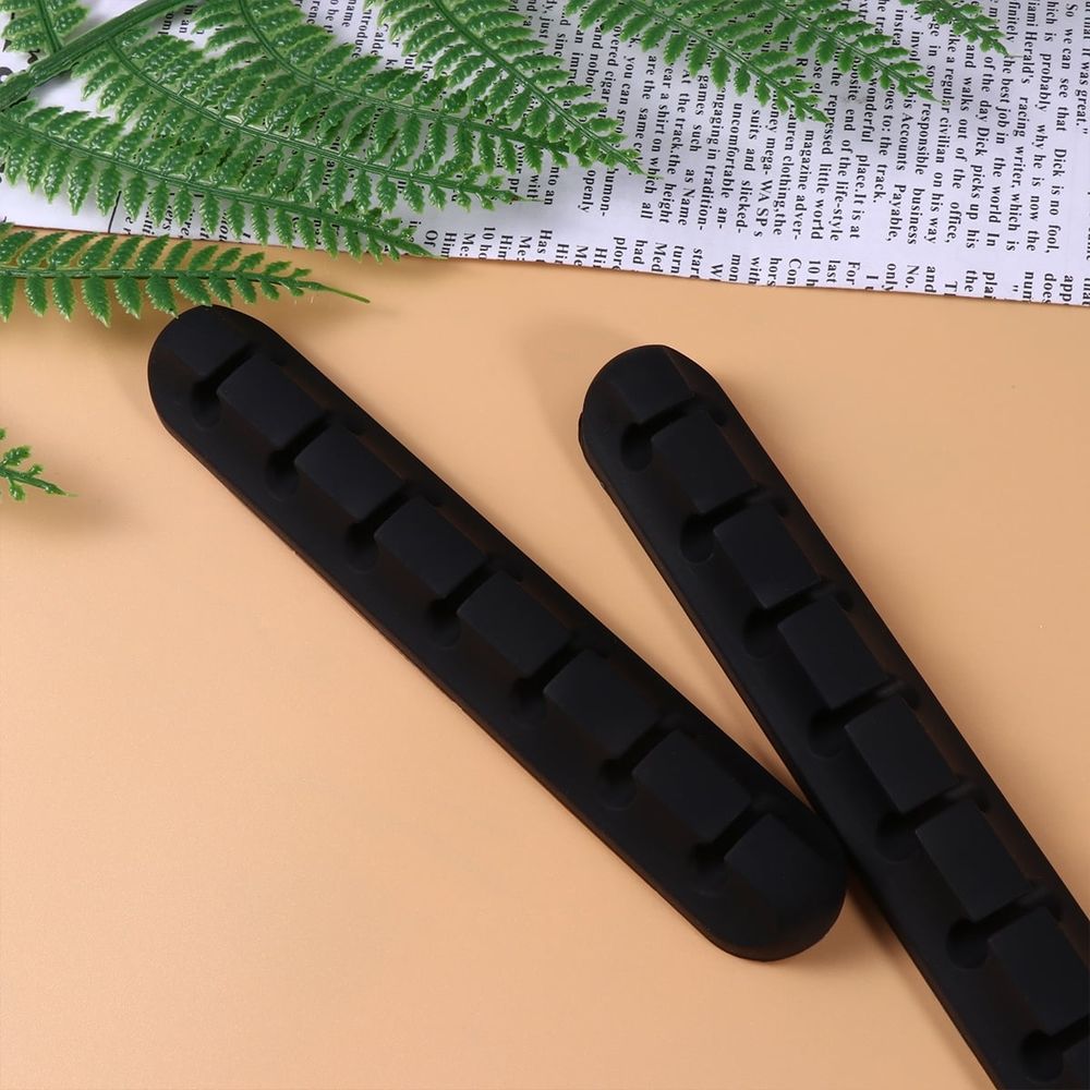 Data Line Organizer Black Cable Management Tool 3Pcs for Users with Multiple Cables