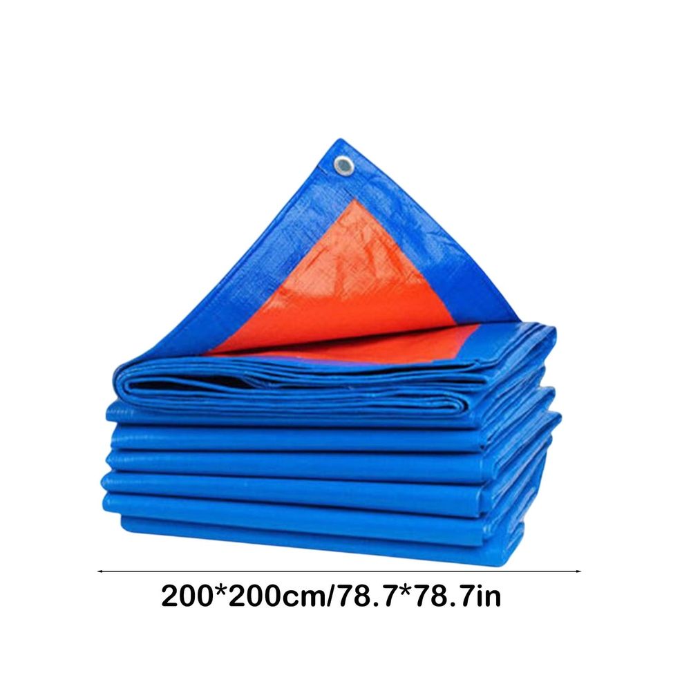 Waterproof Tarpaulin Sun Protection, Heavy-Duty PE Plastic Oilcloth, Reinforced Corners, UV Blocking, Waterproof, Rainproof, Durable for Outdoor Patio, Garden, Pool, and Truck Cover