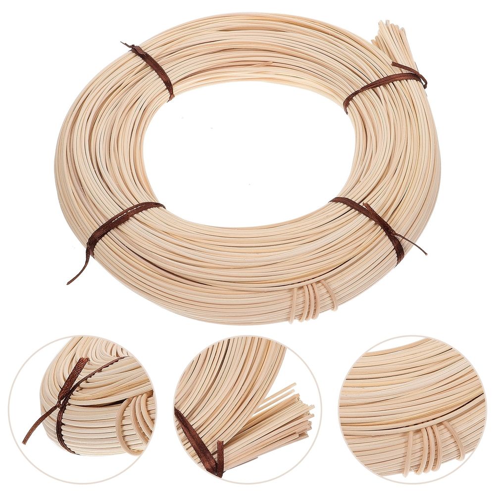 Flat Rattan Material Basket Wicker Weaving Diy Rattan Material Khaki 1 Roll