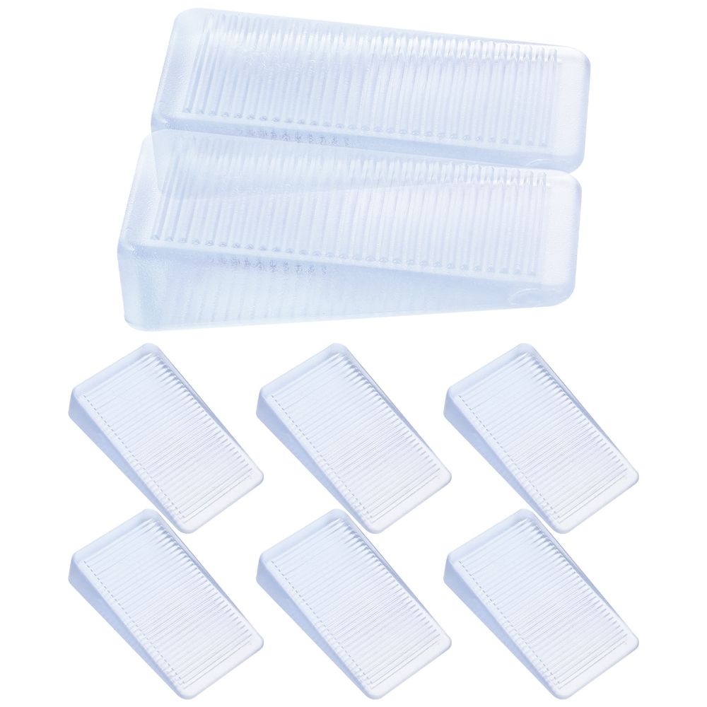 Construction Shims White 8Pcs 2X1.2X0.4In