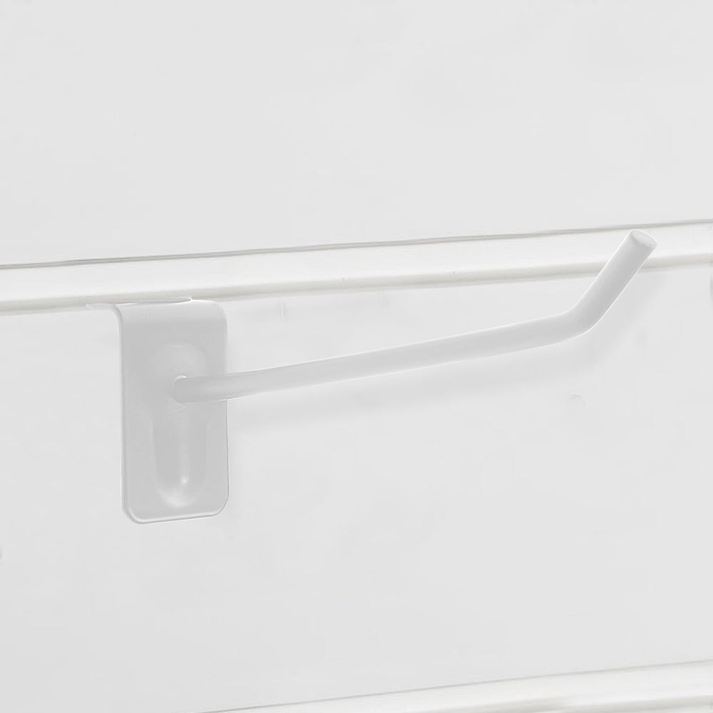 30Pcs Slatwall Design Tool Hanger Hooks White for Workshop