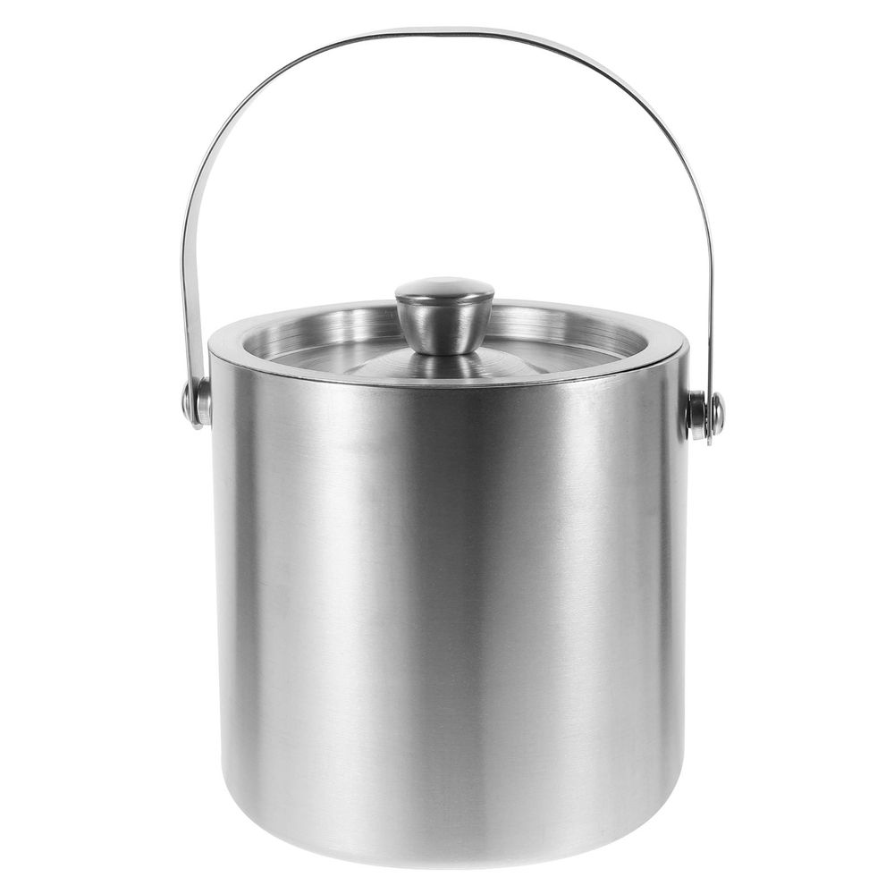 Stainless Steel Bucket Set, 6.1x5.5x5.5in Container for Chilling Drinks