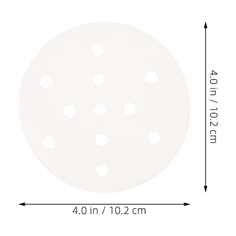 500pcs Steamer Paper Liner 500 Sheets White Wood Pulp Non-stick