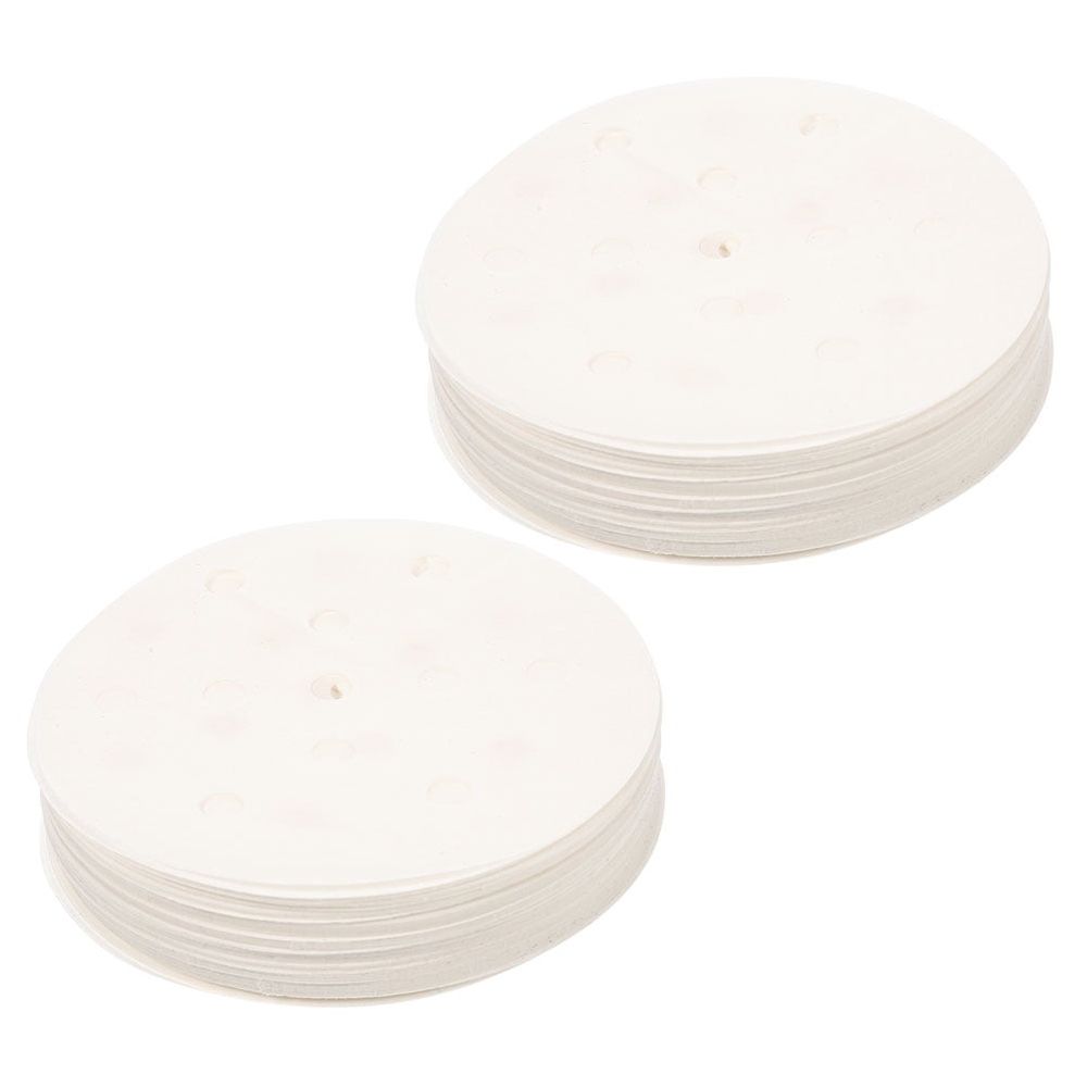 500pcs Steamer Paper Liner 500 Sheets White Wood Pulp Non-stick
