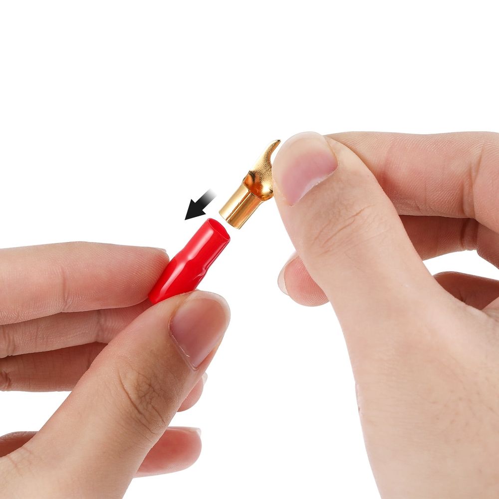 Crimp Terminal Connectors 8Ga Assorted Color for Secure Power Wires 10Pairs