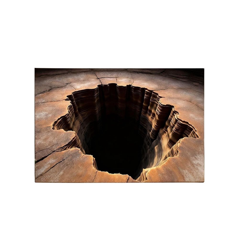 Area Rugs,Optical Rug 3D Rugs Optical Rug That Looks Like A Hole Non Doormat For Entrance Entryway Kitchen Bathroom