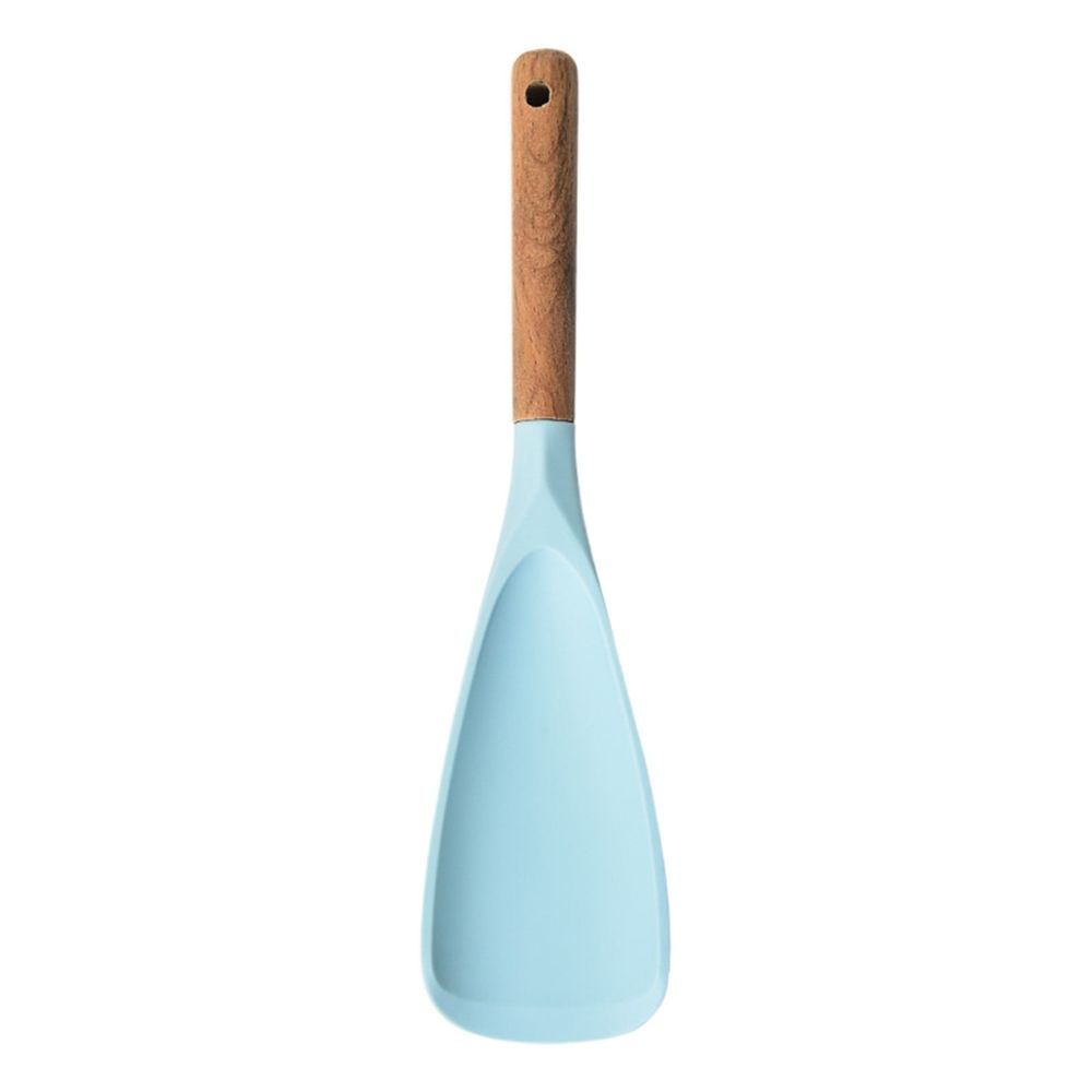 Multifunctional Silicone Spatula with Long Wood Handle, Silicone Cooking Spoon, Salad Spatula with Wooden Grip – Textile, for Silicone Spatula with Long Handle and Wood Grip