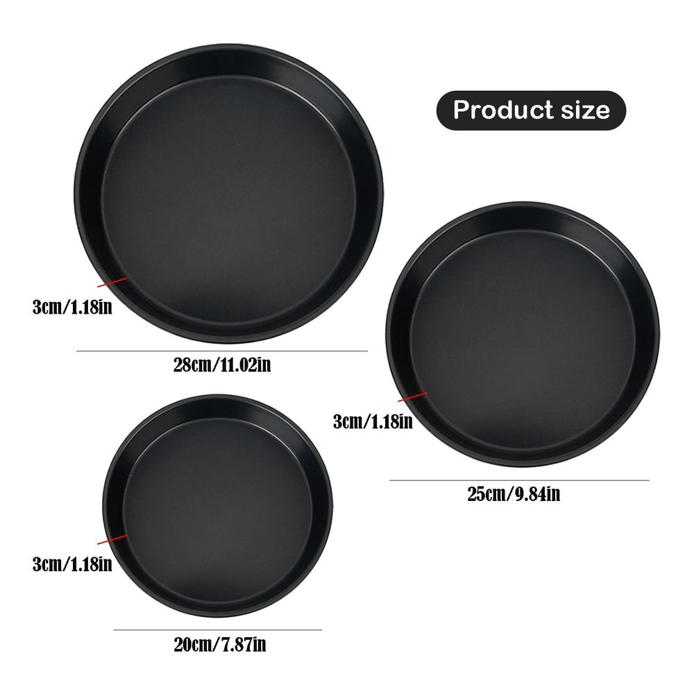 Nonstick Round Pizza Pan for Oven (1 Piece), Deep Dish Pie Plate Baking Tray for Bread and Cake – Textile, for Nonstick Round Pizza and Pie Pan for Oven