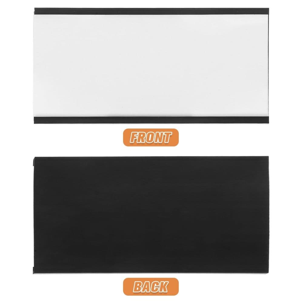 Magnetic Label Holder 10 Sets Reusable Inserts for Warehouse Shelf Office Organization