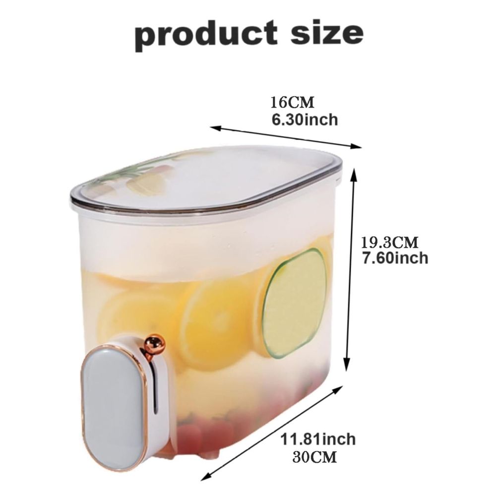 Drinks Dispenser 5L Fridge Beverage Drink Dispenser Refrigerator Cold Kettle With Tap Beverage Dispenser Jug Fridge Jug Drinks Chiller Drinks Dispenser