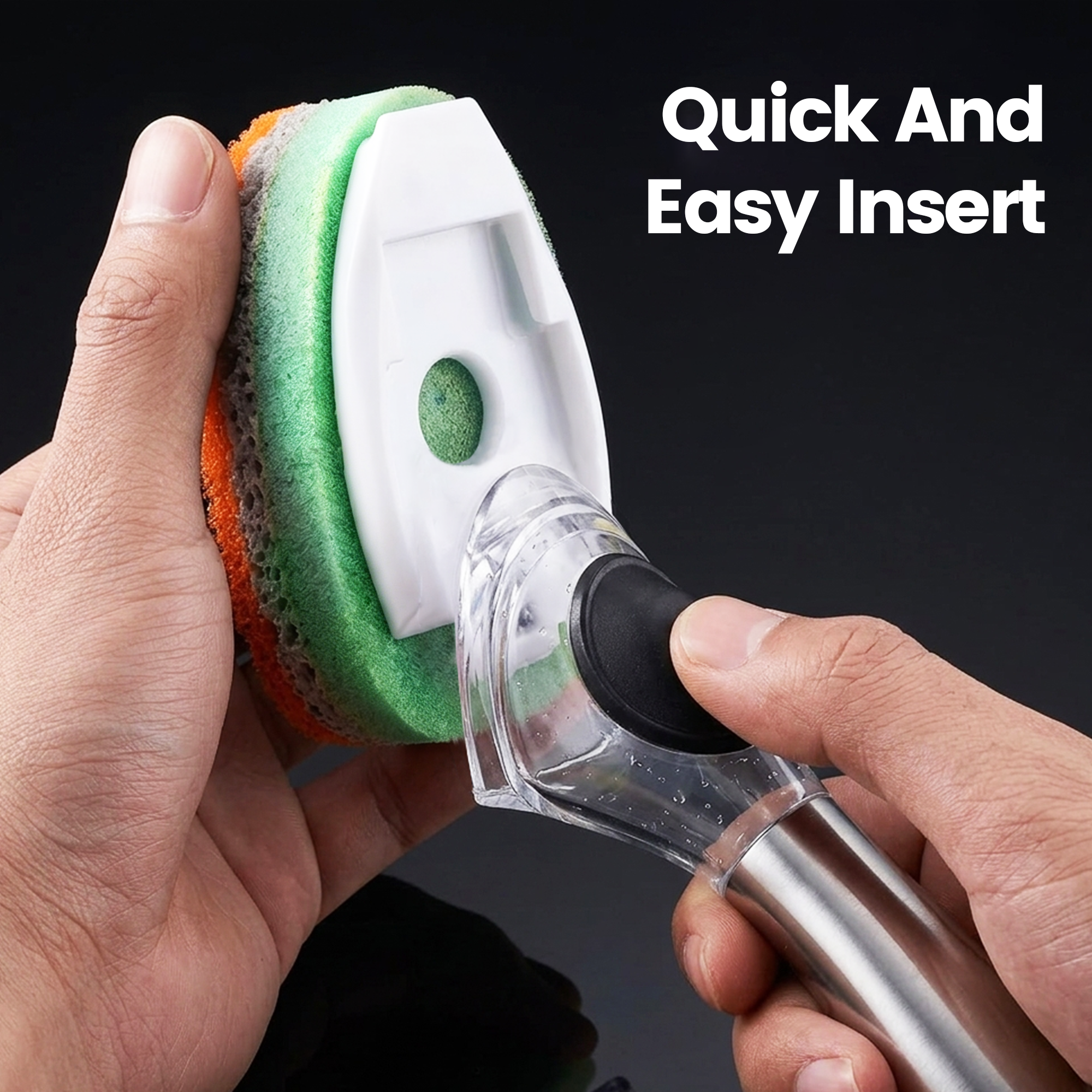 Gourmet Easy Dishwand Sponge Refills for Soap Dispenser, Non-Scratch, 3Pack