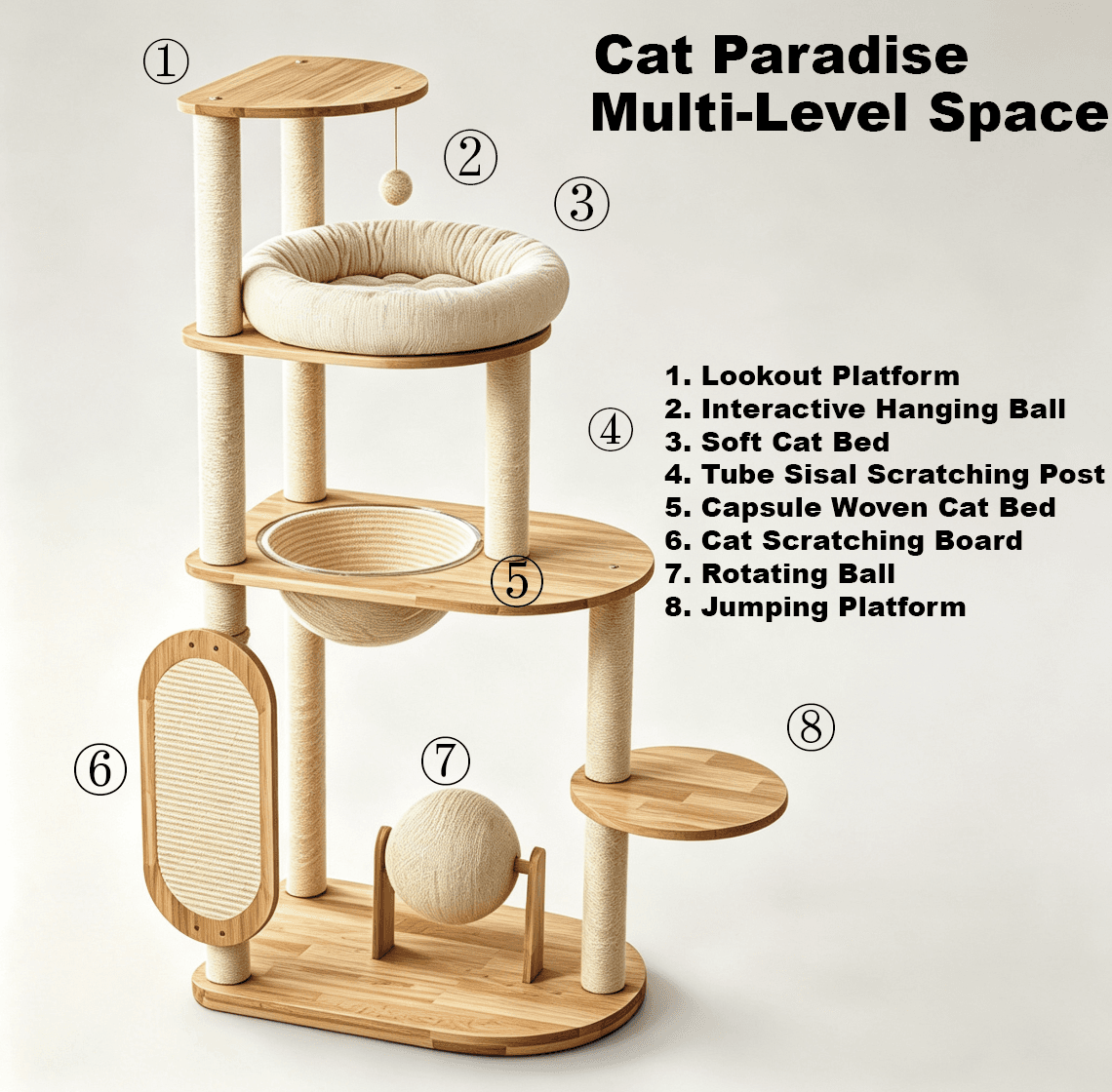 Compact Urban Cat Tree