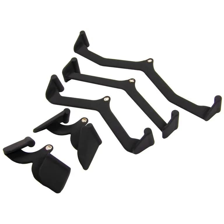 Grip Pads Attachment Set 5 Piece Super Feel Rubber Coating Compatible with Lat Pulldown Power Cage Universal Fit
