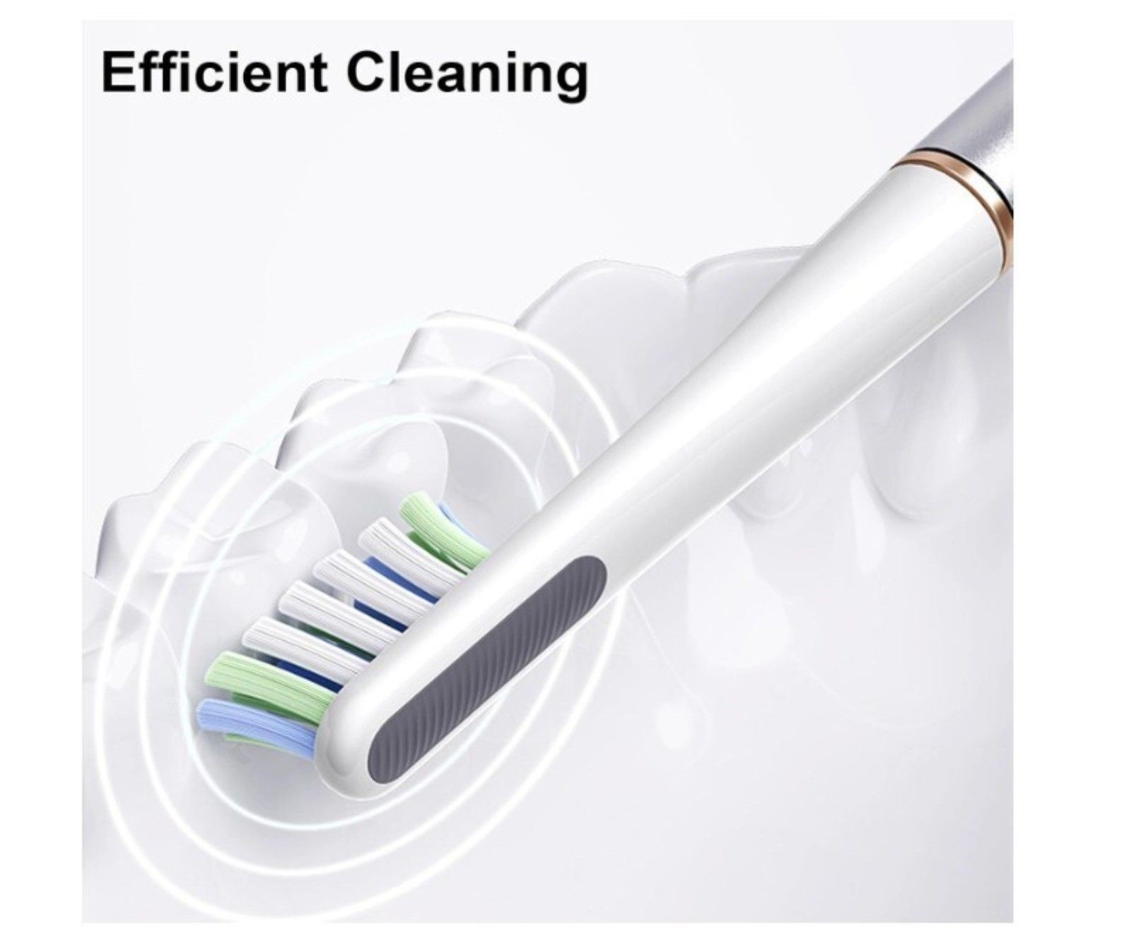 AU Miroooo Electric Toothbrush with 2 Brush Heads Travel Case,Sonic Toothbrush SLIVER