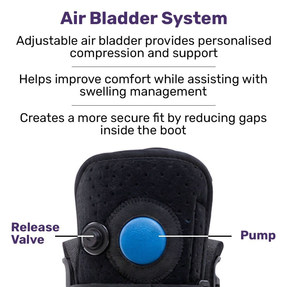 Walking Boot Adjustable Fit Large Lightweight Ankle Recovery Support