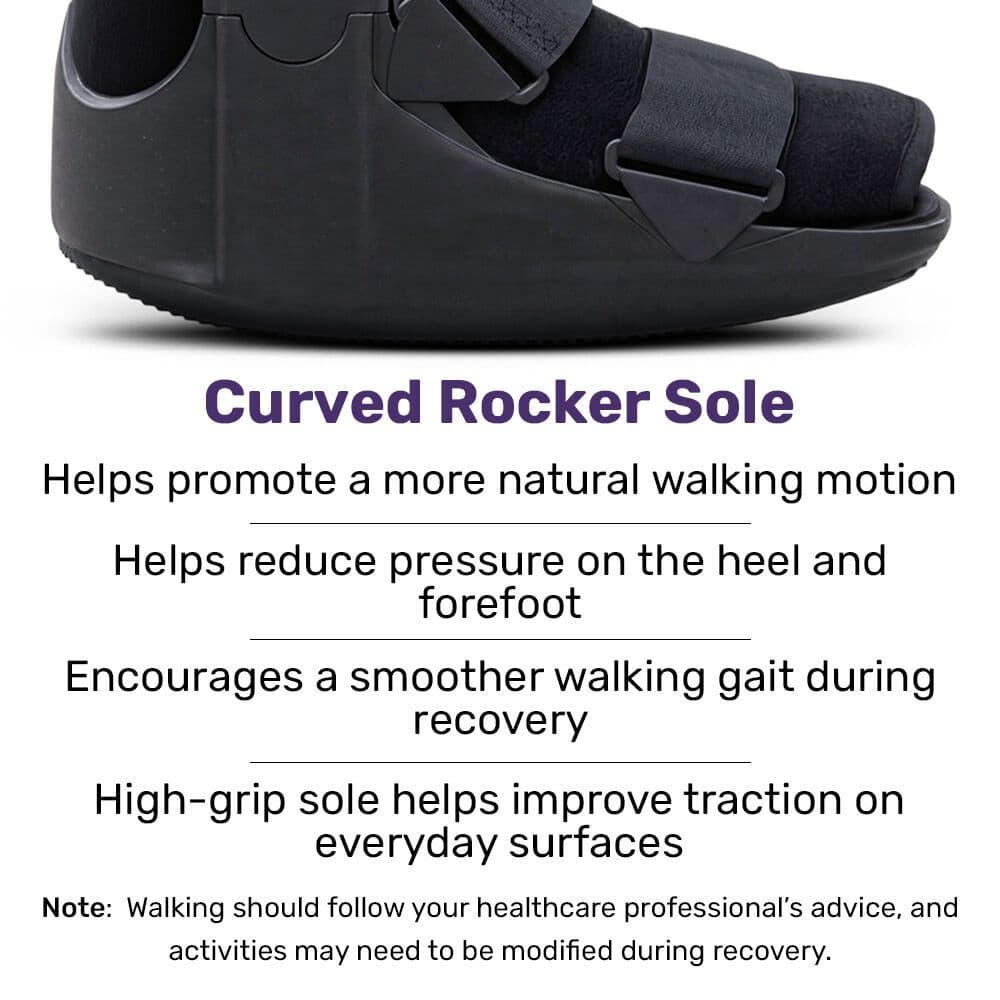 Walking Boot Adjustable Fit Large Lightweight Ankle Recovery Support