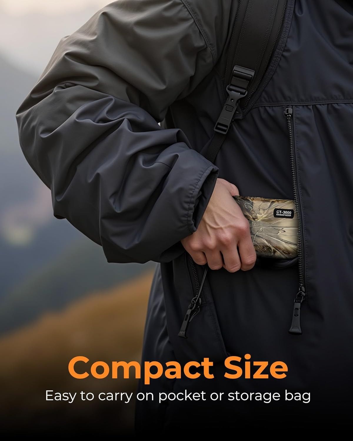 Ultra Long Range & Fast Accuracy: CIGMAN upgraded range finder measures from 5 to 3280 yards with an accuracy of ±1 yard, giving you reliable data in under 1 second. The multi-coated lens and 6x magnification deliver a bright, crisp view, even in den
