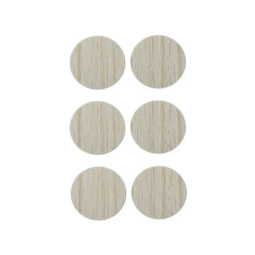 54 X Self Adhesive Decorative Screw Cover Caps Holes Cams Furniture Kitchen 20mm - PC 205