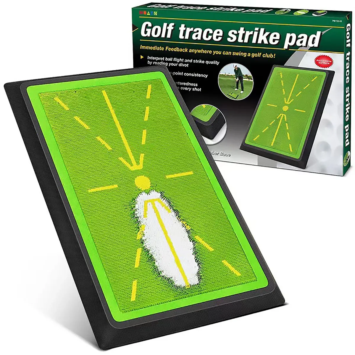 Golf Training Mat for Swing Detection Batting Divot Golf Hitting Practice Mat