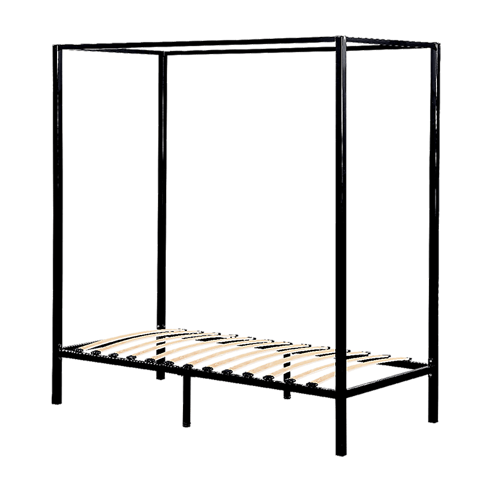 4 Four Poster Single Bed Frame