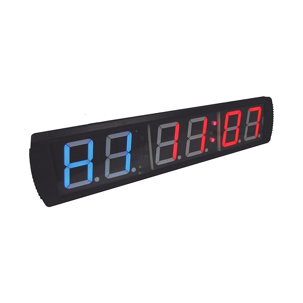 6 Digit Digital Timer Interval Fitness Clock LED Gym Display