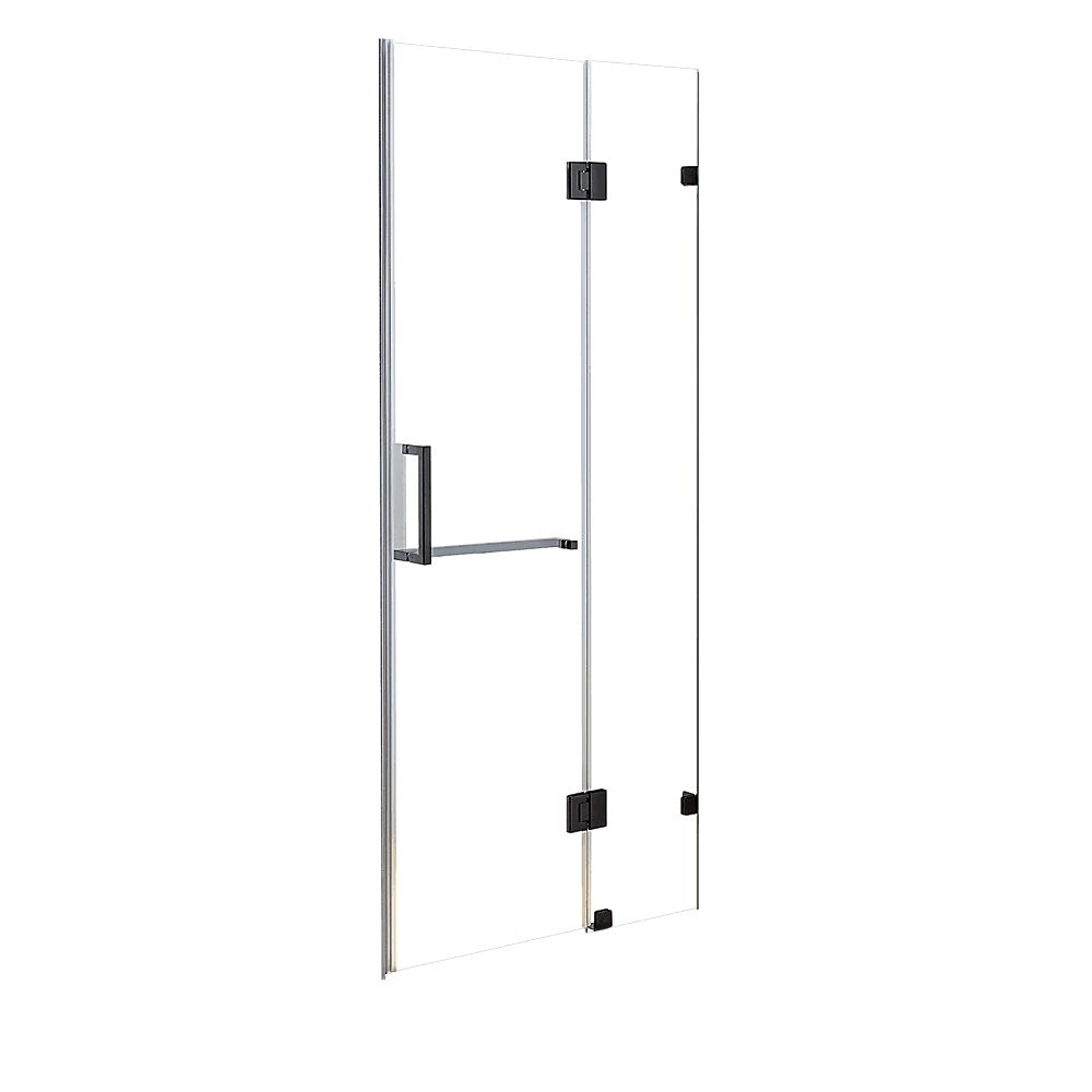 100 x 200cm Wall to Wall Frameless Shower Screen 10mm Glass By Della Francesca