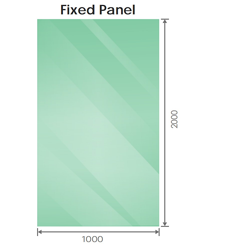 100x100cm Corner Frameless Shower Screen with Gold U-Brackets and Brass Hinges, Square Knob Handle