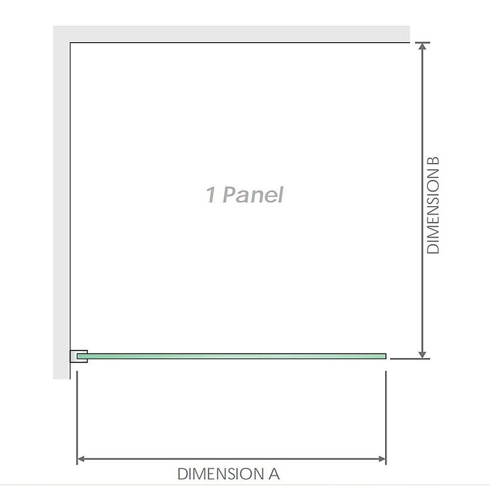120x120cm Corner Frameless Shower Screen with Gold F-Brackets and Brass Hinges, Square Double Pull Handle