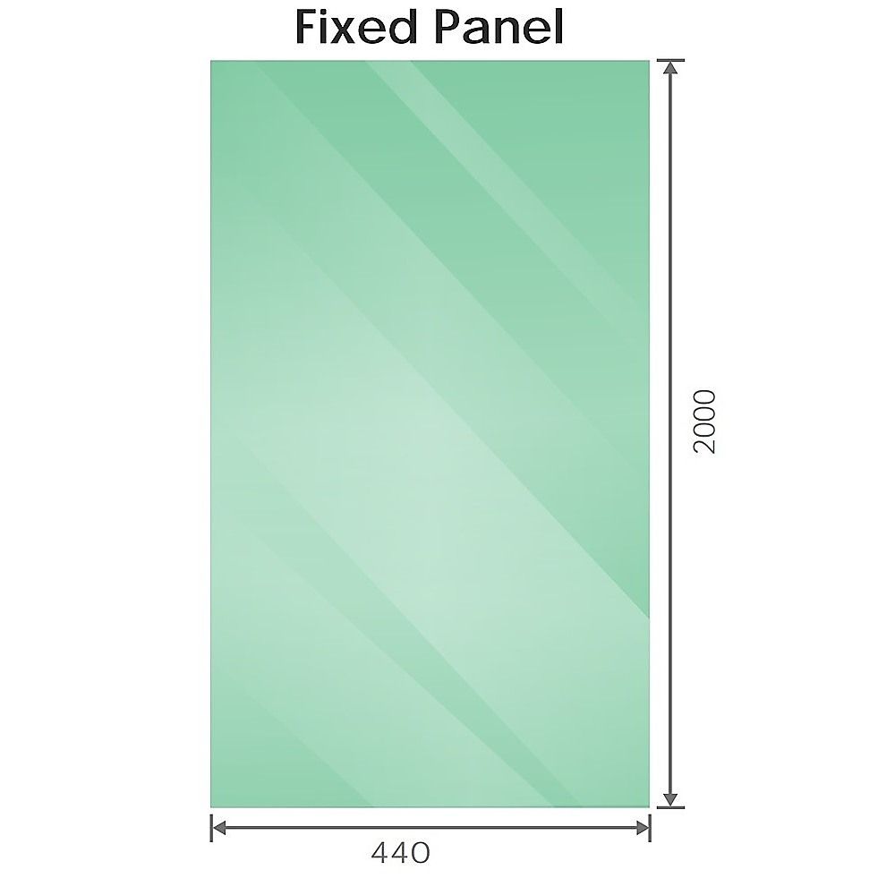 90cm Frameless Diamond Shower Screen – Channels with Brass Hinges in Gold, Square Double Pull Handle