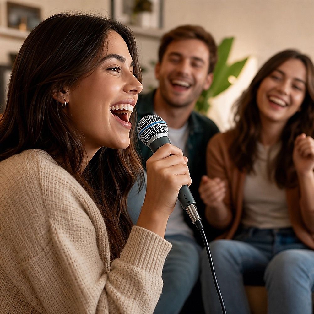 Professional Dynamic Wired Vocal Microphone for Stage Recording Karaoke and Live Performances