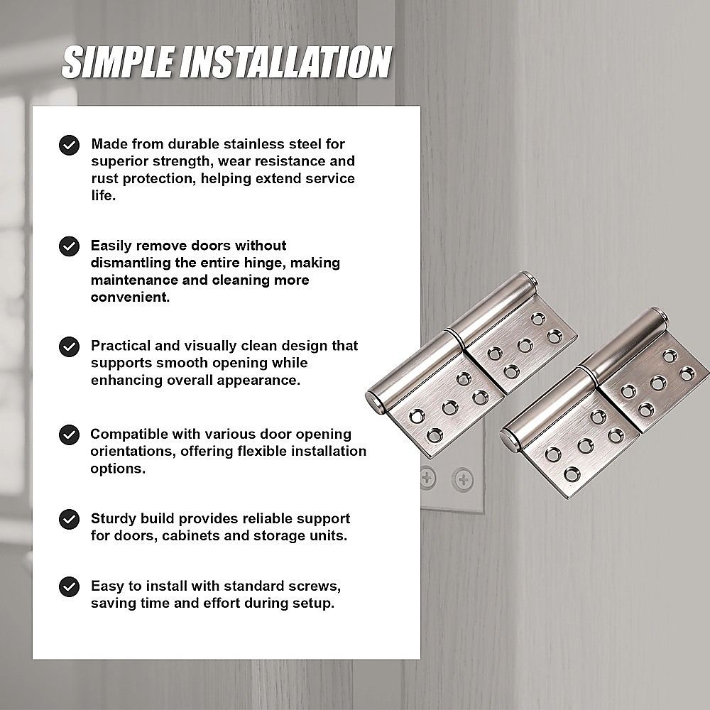 Lift Off Door Hinges Rising Butt Screen Hinge Pair