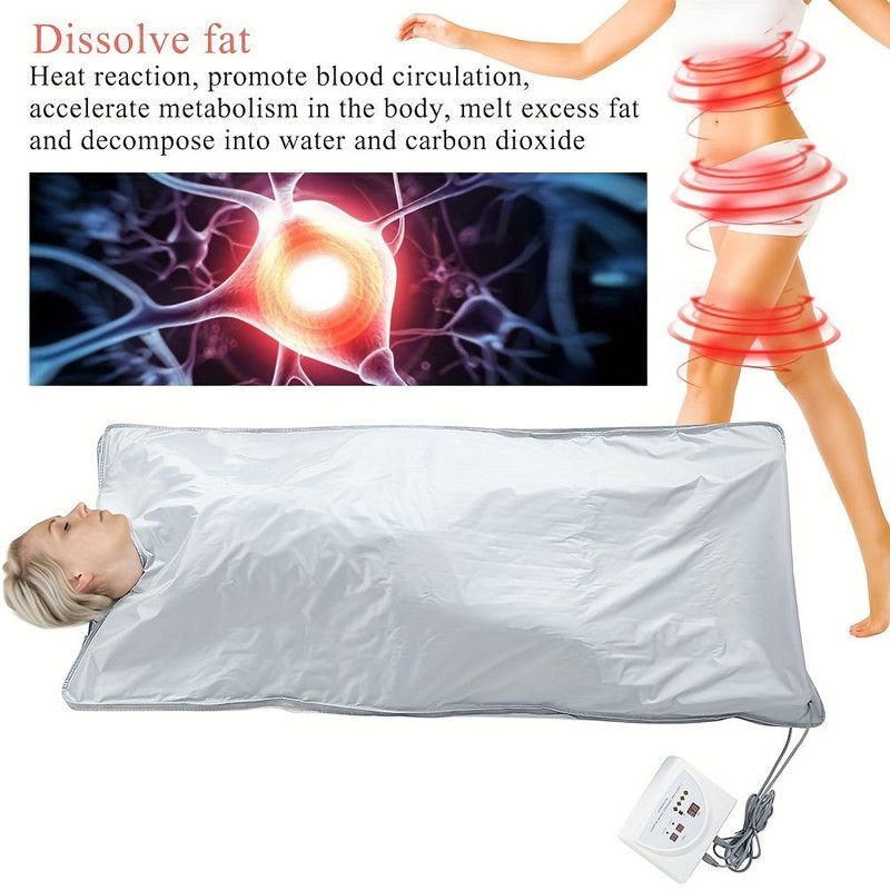Far Infrared Sauna Blanket For Slimming & Detox(White)