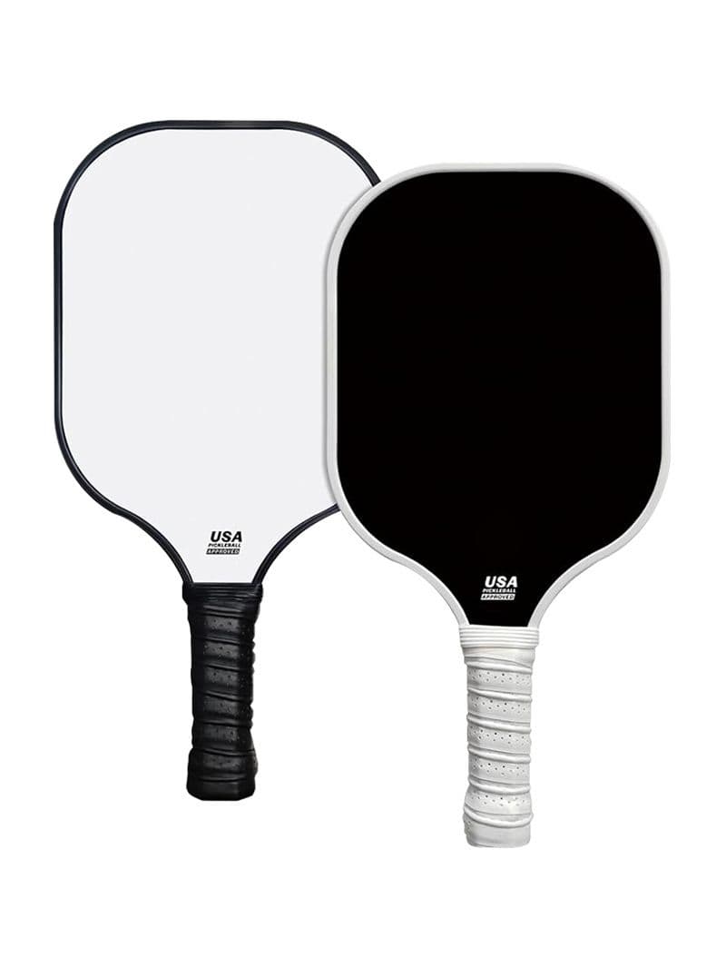 Fiberglass Pickleball Paddle Set Lightweight with Neoprene Protective Cover 400mm Length 195mm Width White