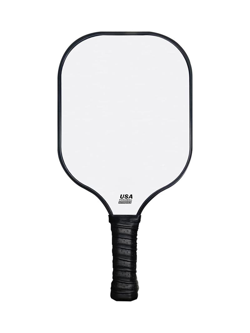 Fiberglass Pickleball Paddle Set Lightweight with Neoprene Protective Cover 400mm Length 195mm Width White