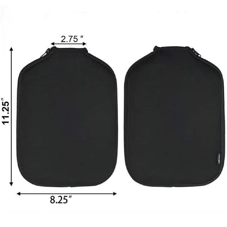 Fiberglass Pickleball Paddle Set Lightweight with Neoprene Protective Cover 400mm Length 195mm Width White
