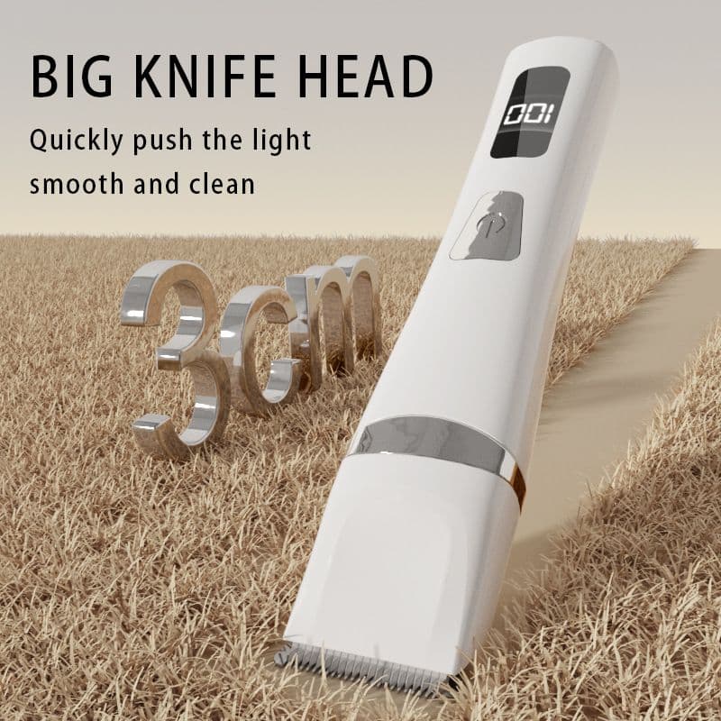 Pet Grooming Kit 3-in-1 Low-Noise Rechargeable Trimmer Nail Grinder for Body Paws and Eyes