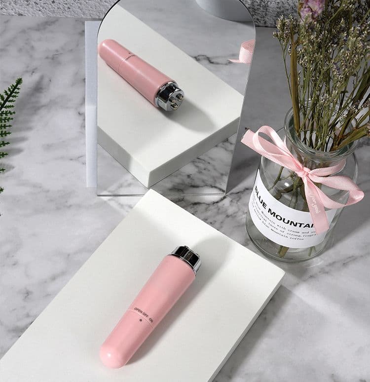 Electric Eye Massager Pen Vibration Massage Wand Compact Battery Operated Pink