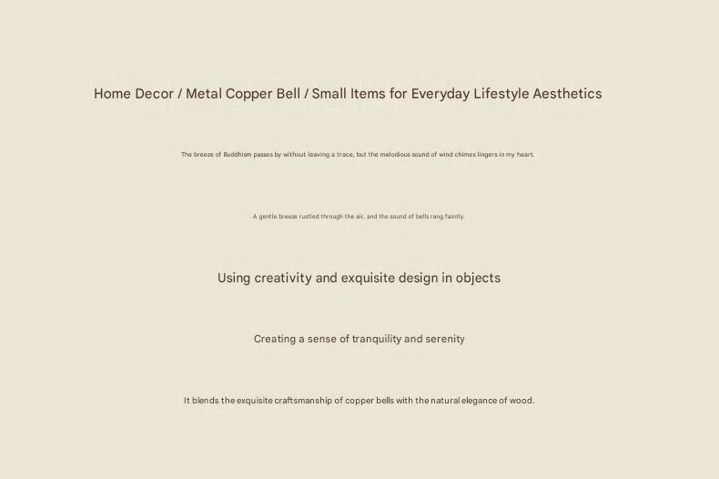 White Magnetic Door Bell Chime - Dopamine Style Brass Bell with Alloy Frame - No Drill Entry Door Chime for Home, Office, Fridge - Modern Japanese Design, Crisp Sound, Easy Install