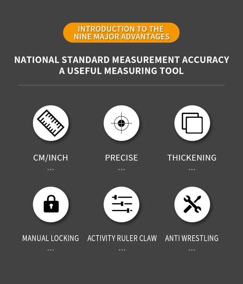 10M Heavy Duty Steel Tape Measure - Metric & Imperial Dual Scale - High Carbon Steel Blade, Anti-Slip ABS+TPR Casing, Push-Button Lock, Wear-Resistant for Construction & DIY