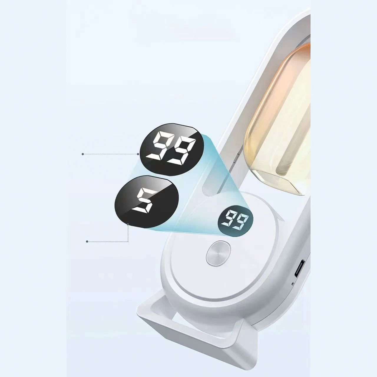 Black Smart Aromatherapy Diffuser - Ultrasonic Mist Air Freshener with LED Light and Wall Mount