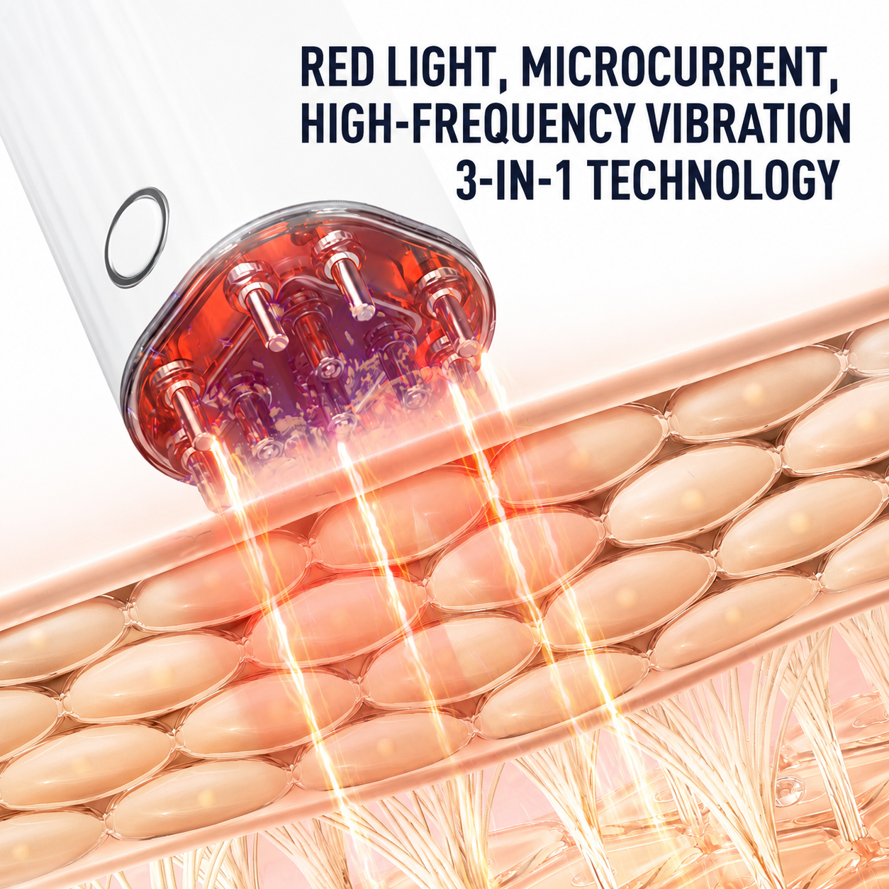 Red Light EMS Scalp Massager and Electric Hair Growth Comb with Microcurrent Vibration, 70ML Liquid Storage Bottle, LED Therapy and Precise Liquid Pump Delivery System – Hair & Scalp Care Wireless Rechargable Device