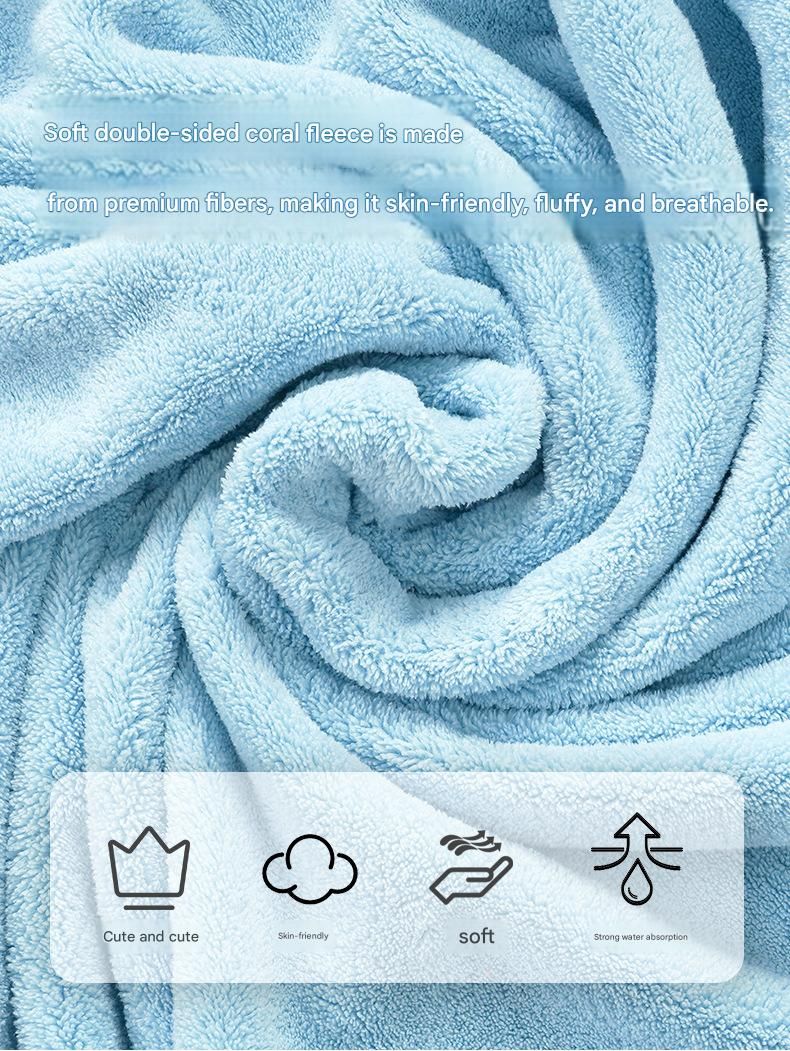 Yellow XL size Pet Drying Robe with Hood - Quick Dry Coral Fleece Towel for Dogs and Cats, Super Absorbent Bathrobe with Cute Rabbit Ears, Adjustable Fit for All Sizes, Easy to Wear and Machine Washable