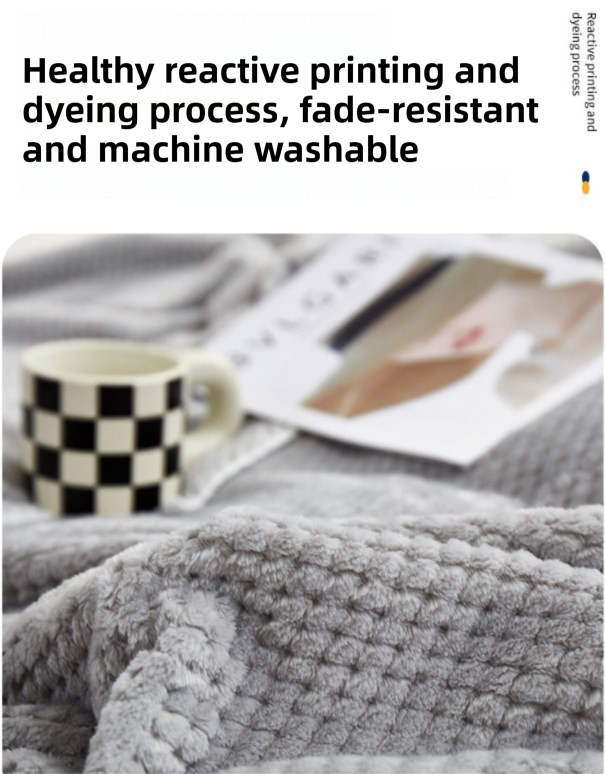 70 x 100cm White Pineapple Grid Plush Blanket - Soft Thick Flannel Jacquard Throw, Fade Resistent & Machine Washable, Lightweight Travel and Spring Summer Bedding