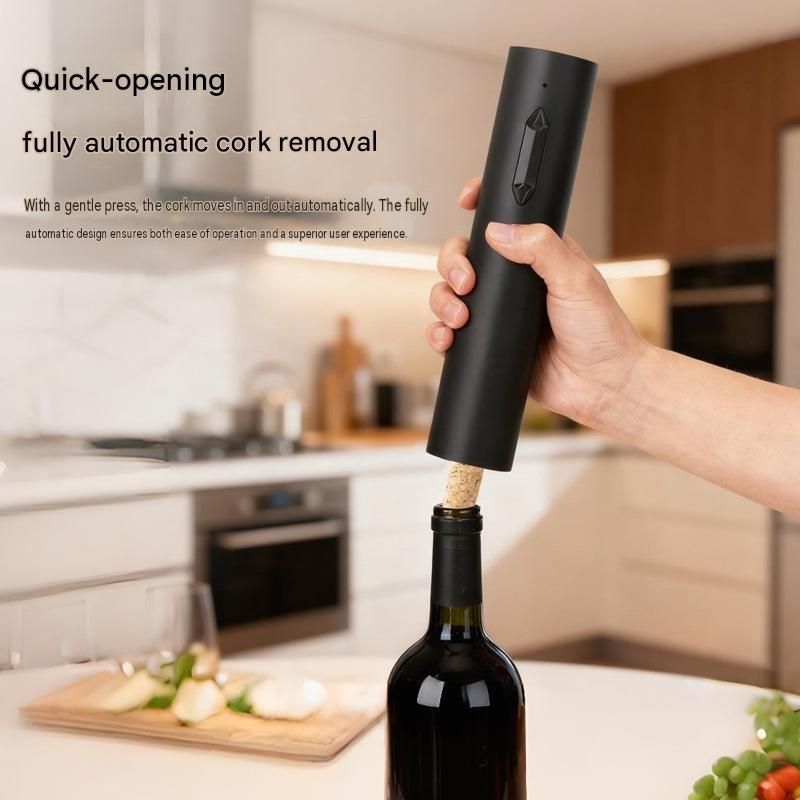 Electric Wine Opener - Rechargeable Automatic Corkscrew , USB-C Fast Opening Bottle Opener for Red Wine, Ergonomic ABS Stainless Steel Design, Home Bar & Party Essential