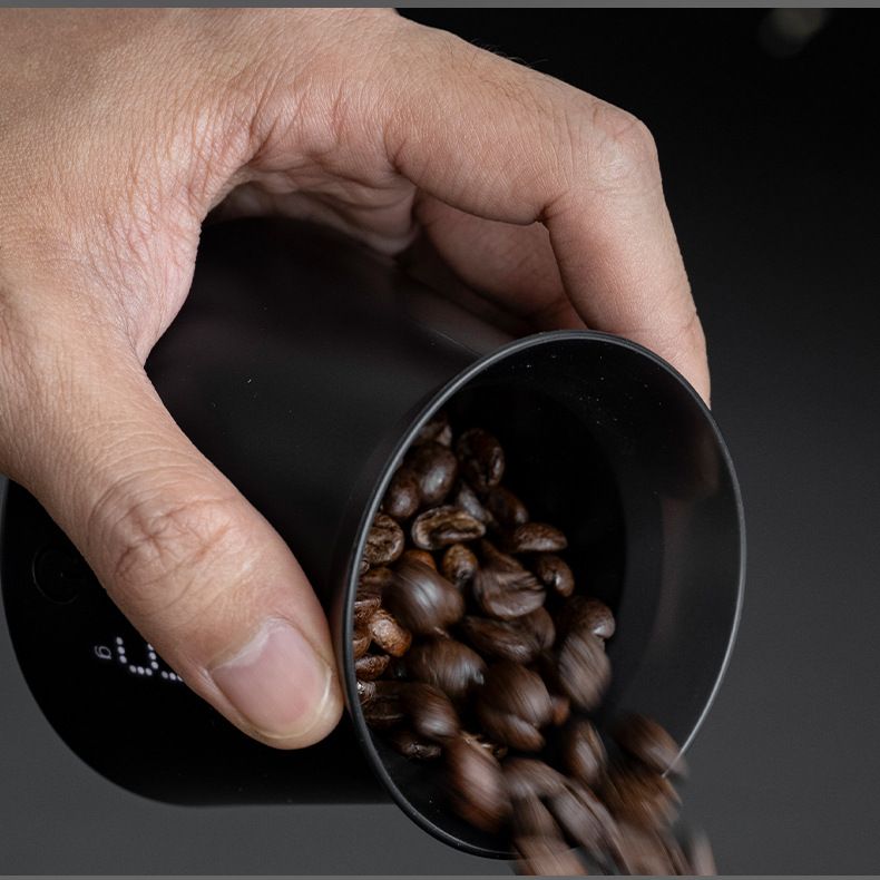 Mini Coffee Dosing Cup Scale - 0.1g Precision Digital Coffee Bean Scale with LED Display, USB-C Rechargeable 300mAh Battery and Multi Unit Measurement